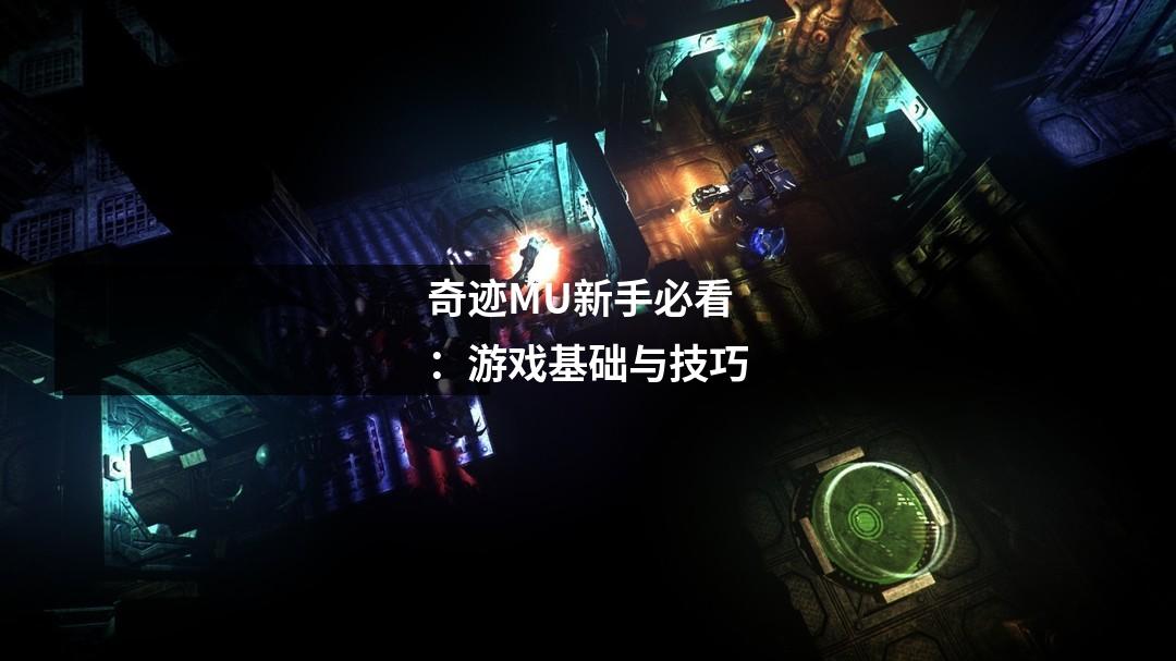 奇迹MU新手必看:游戏基础与技巧