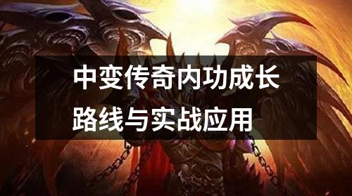 中变传奇内功成长路线与实战应用